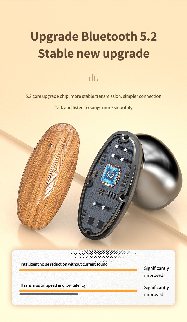 Macury Luxury Bluetooth Earphone with Led Digital Display and Power Bank